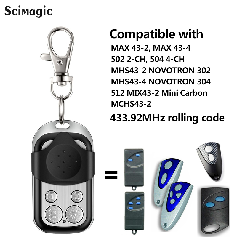 Remote Shutter Release - Tormatic MHS43-2 novotron 302、MHS43-4 novotron 304互換リモコン433.92車庫