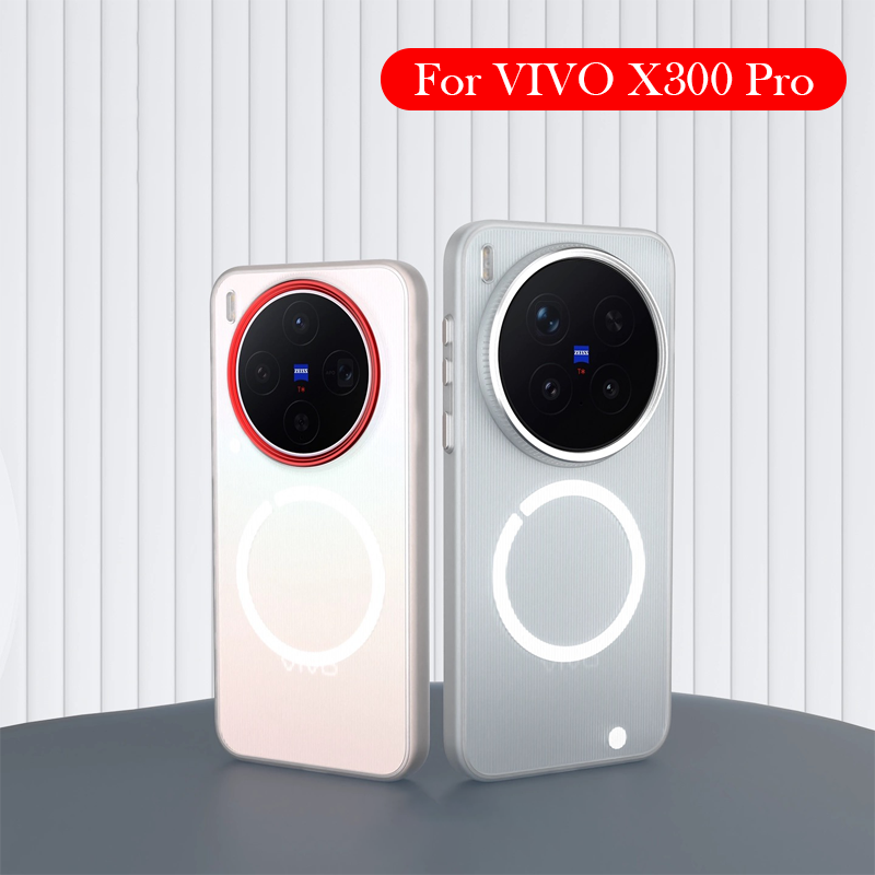 Photography Kit Vivo X200 Pro - VIVO X300 PRO用透明ケース マット仕上げ ワイヤレス充電対応 バックカバーケース