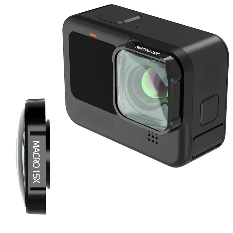 Gopro Action Camera Hero 13 Black - Goproヒーロー、黒アクションカメラアクセサリー、13、12、11、10、9、15xのためのマクロhdレンズフィルター
