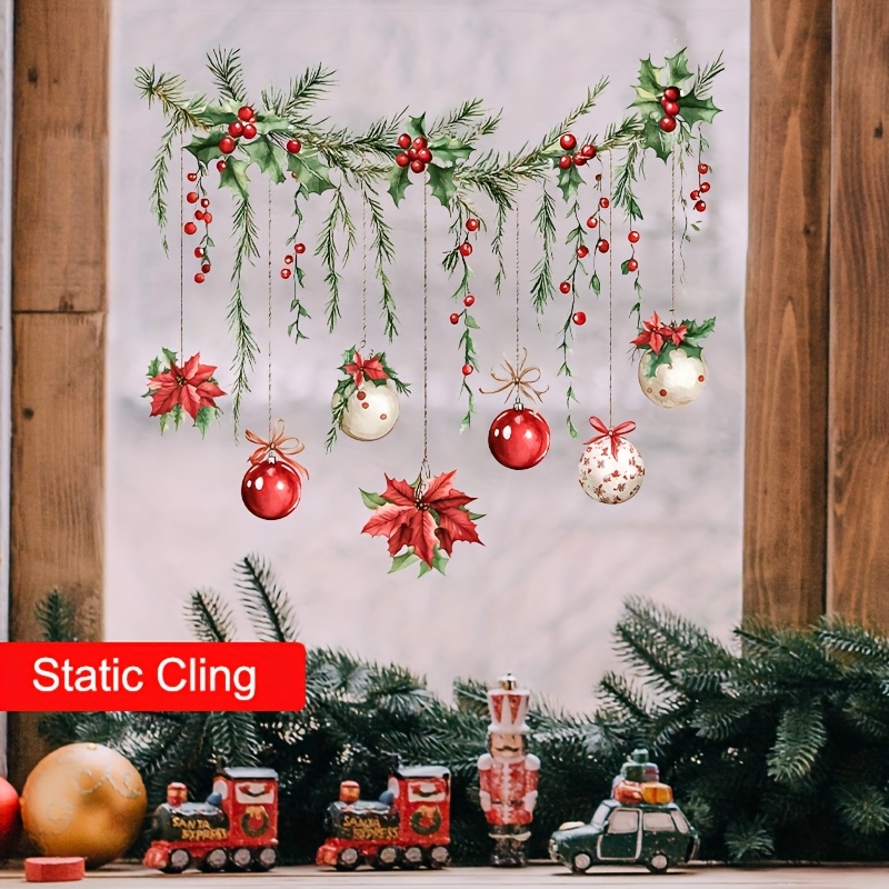 Photography Of The Year - クリスマスウィンドウステッカー メリークリスマスデコレーション ホームペンダント用 クリスマスステッカー オーナメント ナヴィダード