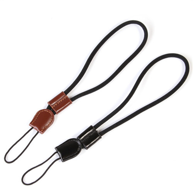 Camera Strap Leather - コットンレザー製デジタル一眼レフカメラ用リストハンドストラップ、あらゆるブランドのカメラに対応、耐久性のあるアクセサリー