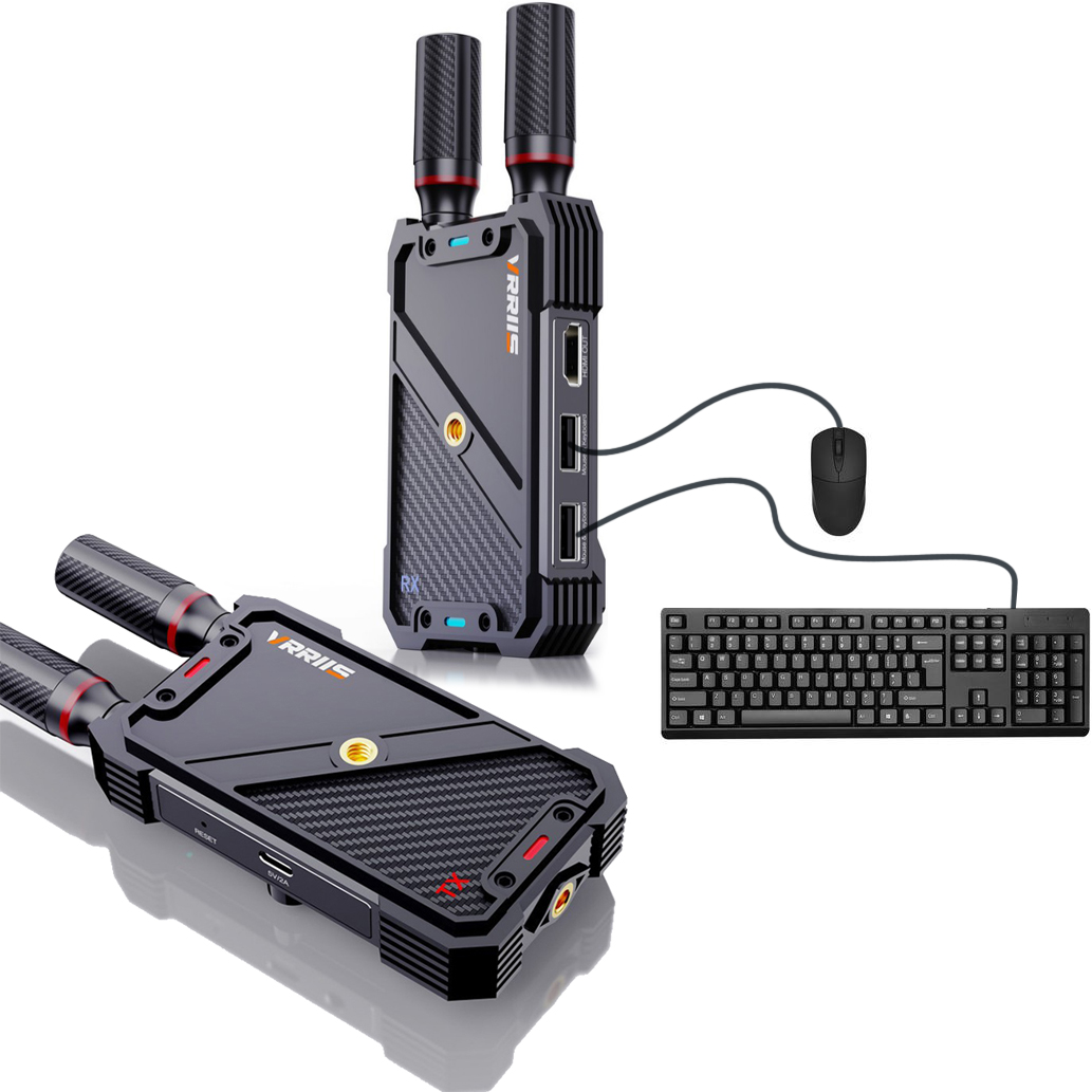 Photography Videography - VRRIIS WL082K 400m ワイヤレスHDMI KVMエクステンダー ビデオ送信機と受信機