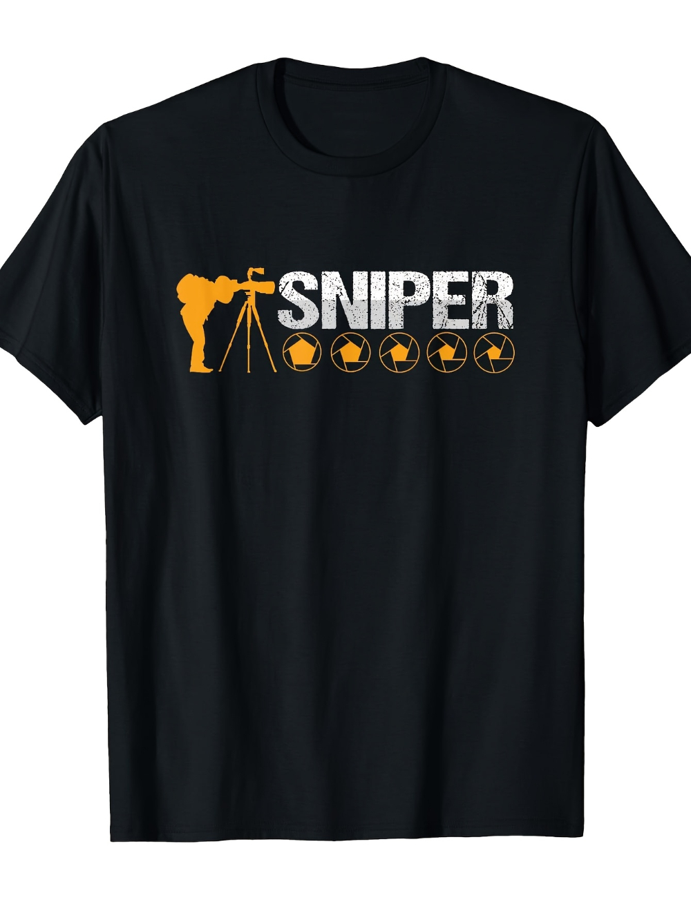 メンズ写真グラフィックTシャツ スナイパーフォトグラファー  - Photography Graphic Design のレビューと価格