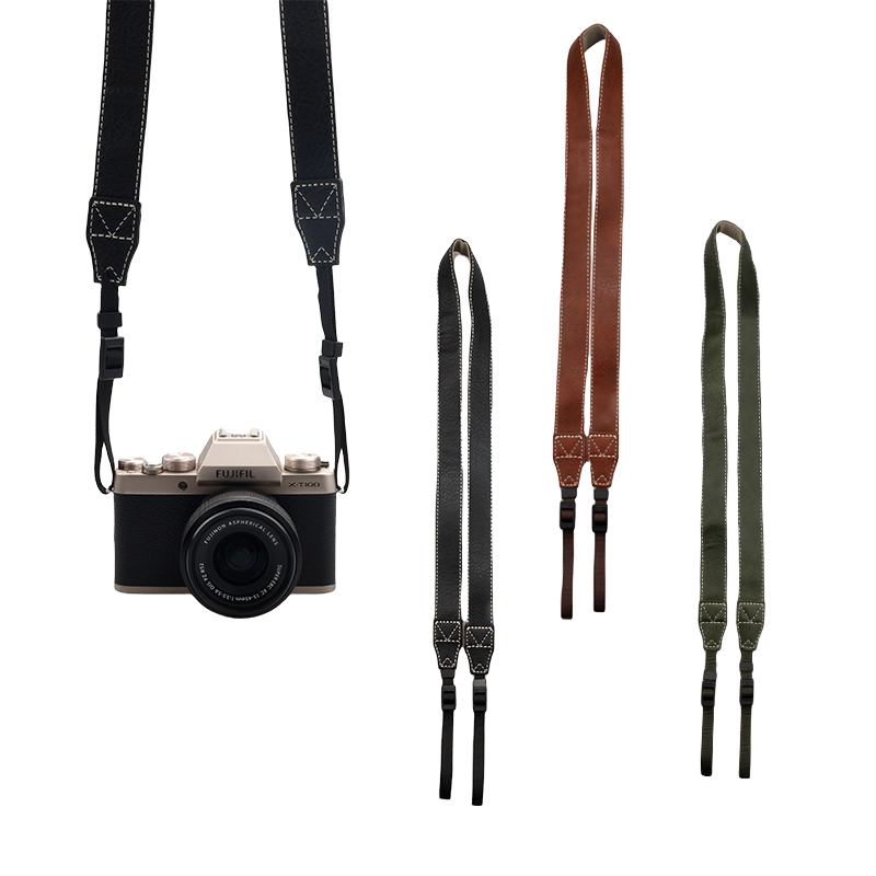 ユニバーサル調節可能なヴィンテージ Pu レザーカメラショル - Camera Strap Leather のレビューと価格