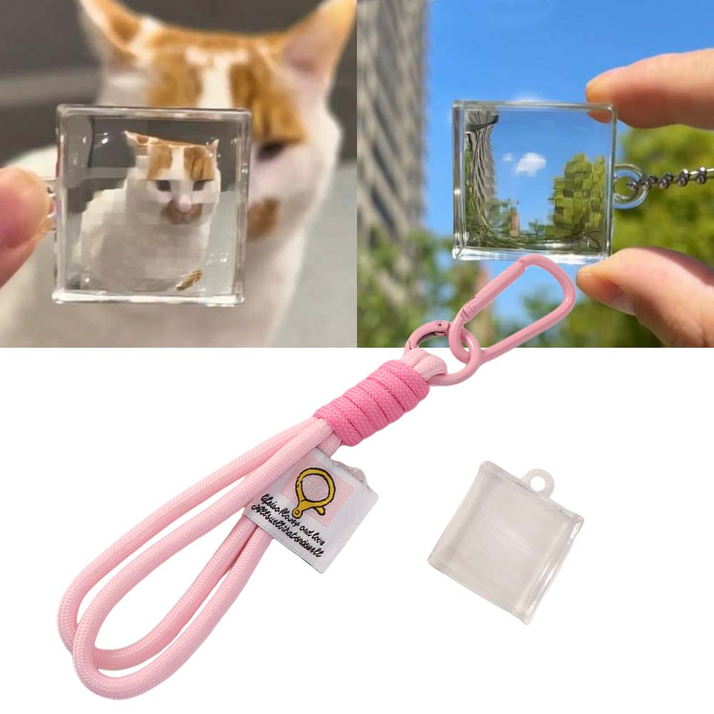 透明モザイクキーホルダー ピクセルアート写真フィルター ピク - Photography Interest のレビューと価格