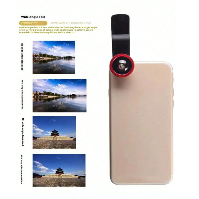1個入り 面白い3-in-1モバイルフォン魚眼レンズ、魚眼、 - Photography Interest のレビューと価格