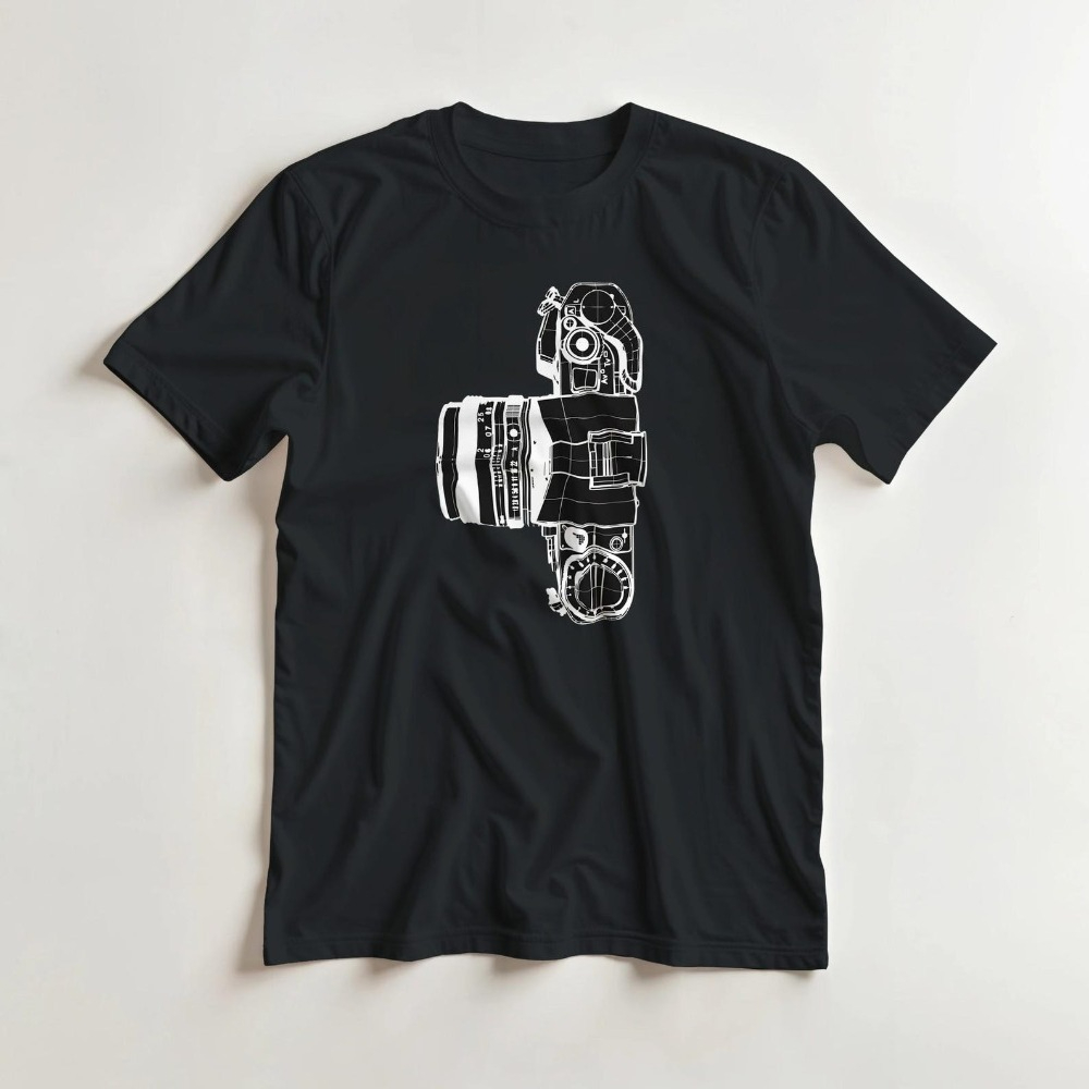 ヴィンテージカメラ Tシャツ写真家ギフト写真撮影シャツミニマ - Photography Graphic Design のレビューと価格