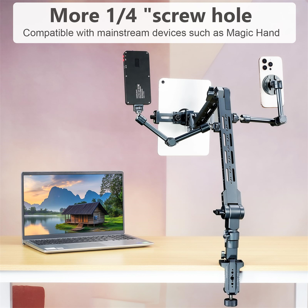 アルミ製マジックアームブラケット、耐荷重5KG/11lb、i - Photography Desk のレビューと価格