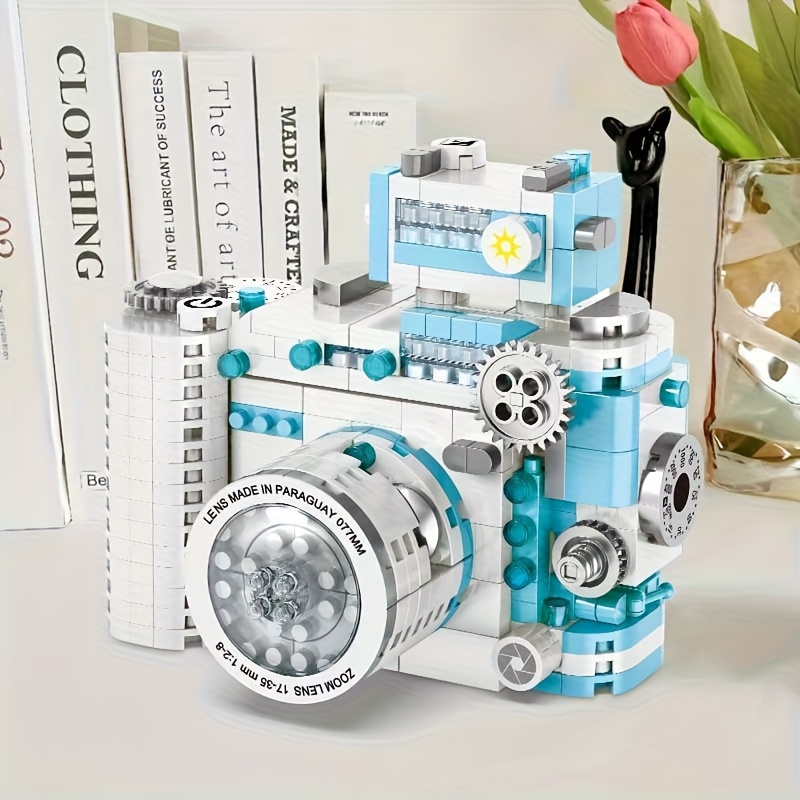 DIYレトロビルディングブロックカメラモデル クリエイティブ - Photography Journalism のレビューと価格
