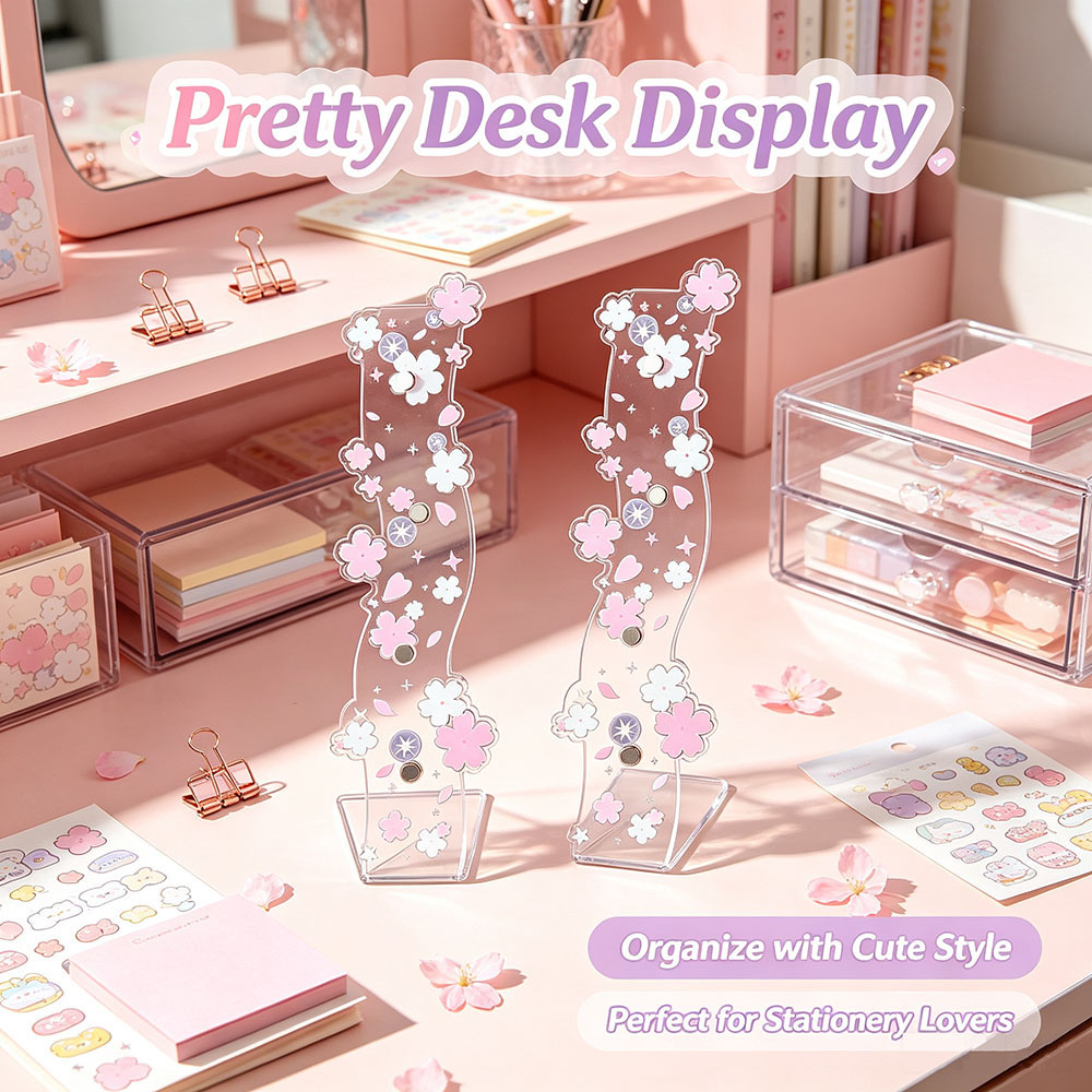 アニメピンディスプレイフレーム、マグネット式波型アクリルバッ - Photography Desk のレビューと価格