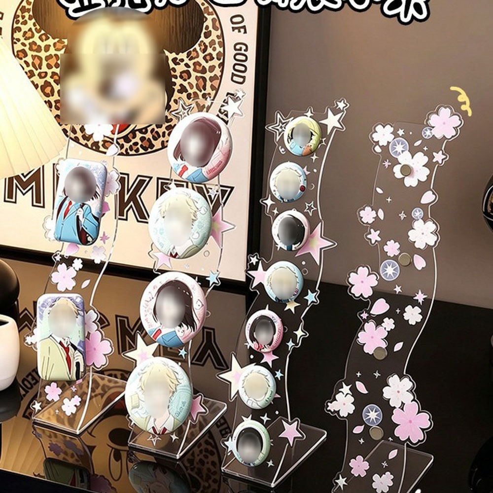 アニメピンディスプレイフレーム、マグネット式波型アクリルバッ - Photography Desk のレビューと価格