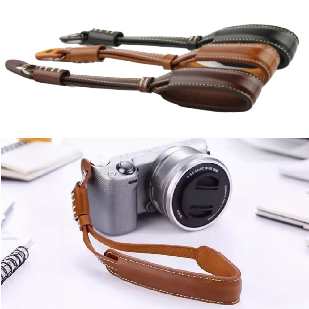 クイックリリースカメラリストストラップ、PUレザー安全ハンド - Camera Strap Leather のレビューと価格