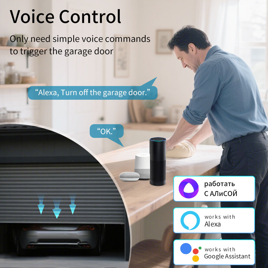 Tuya スマート WiFi または Zigbee ガレージ - Remote Shutter Release のレビューと価格