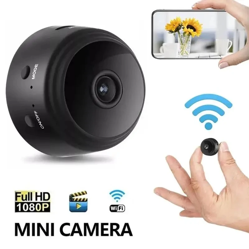 A9ミニカメラ WiFiワイヤレス監視セキュリティ保護リモー - Photography Videography のレビューと価格