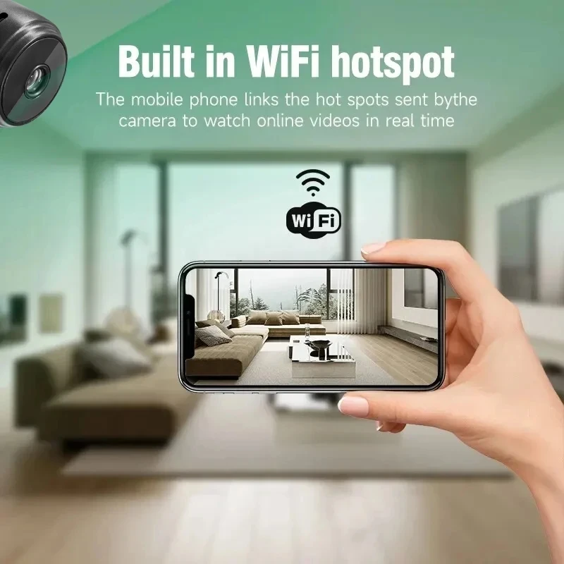 A9ミニカメラ WiFiワイヤレス監視セキュリティ保護リモー - Photography Videography のレビューと価格