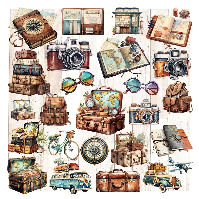 旅行用の透明なステッカー,スクラップブッキングの装飾的なアル - Photography Journalism のレビューと価格