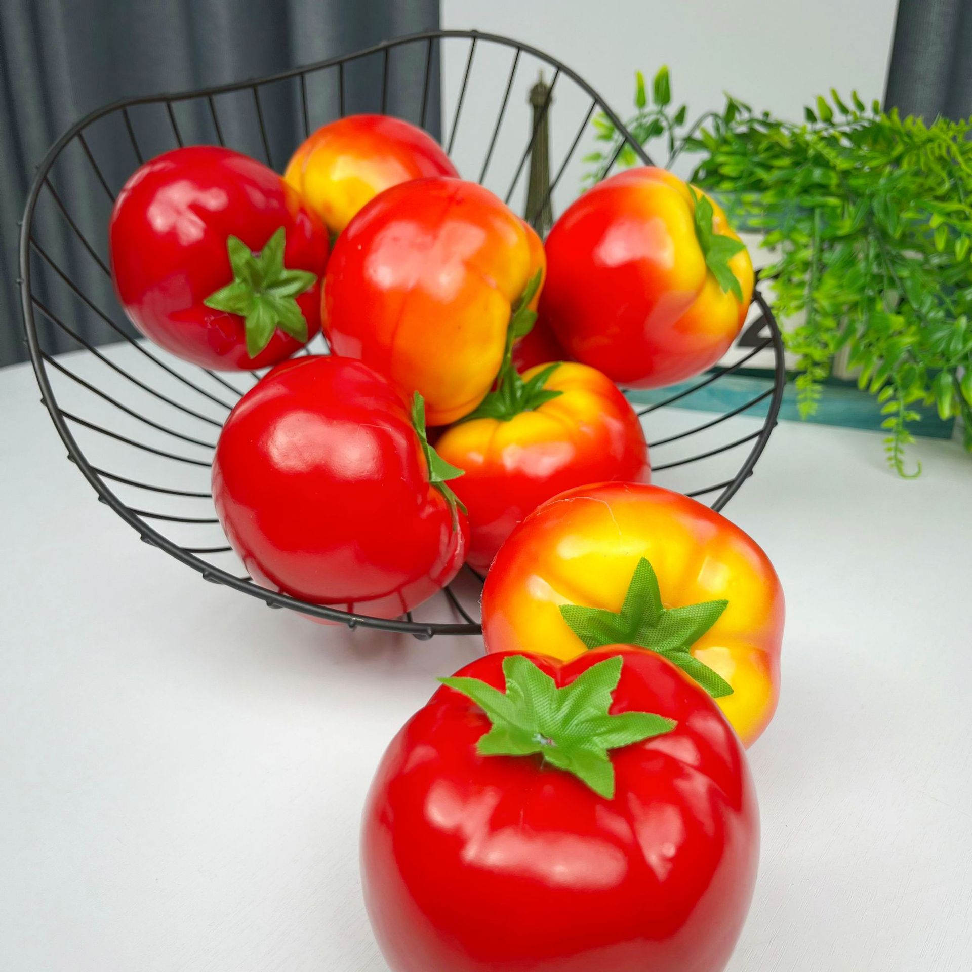 8個入り模造果物と野菜の卸売、フェイクトマトモデル、家の装飾 - Photography Graduation のレビューと価格
