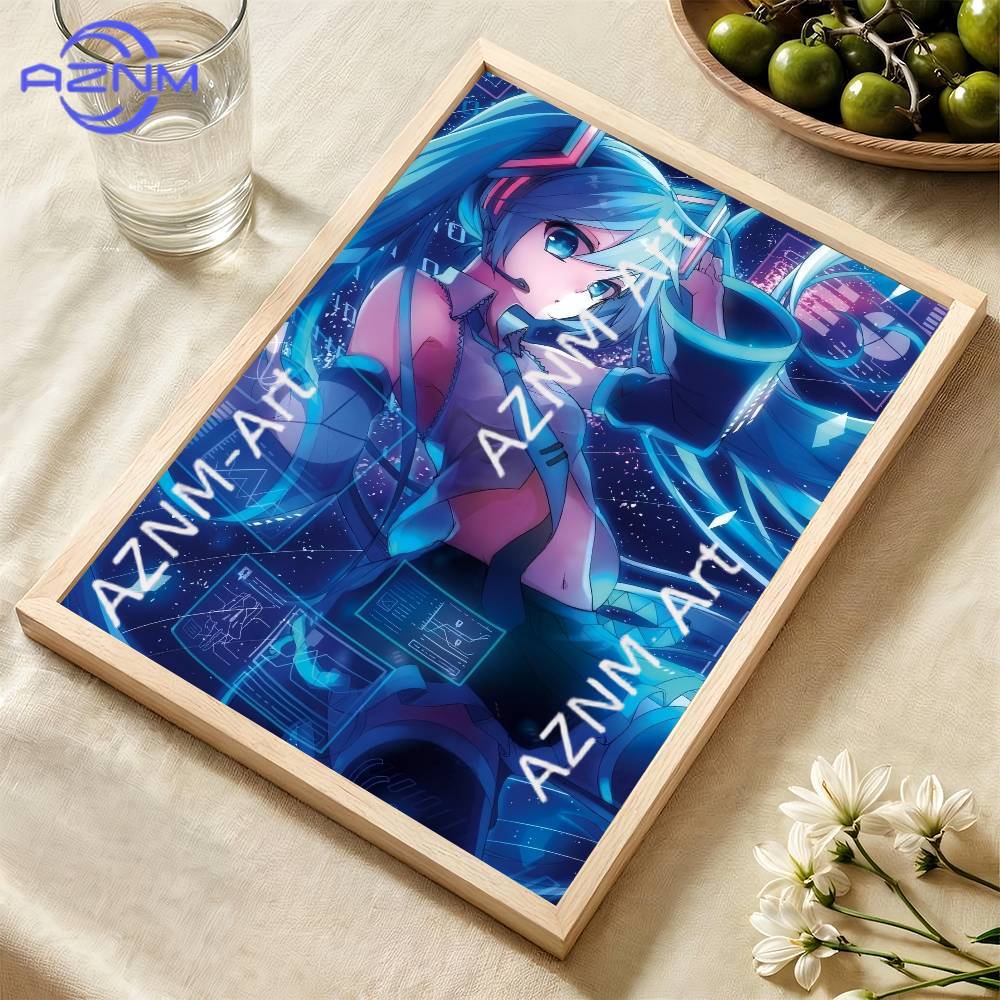 1pc ポスター壁用リビングルームバー装飾部屋の壁の装飾仮想 - Photography Anime のレビューと価格