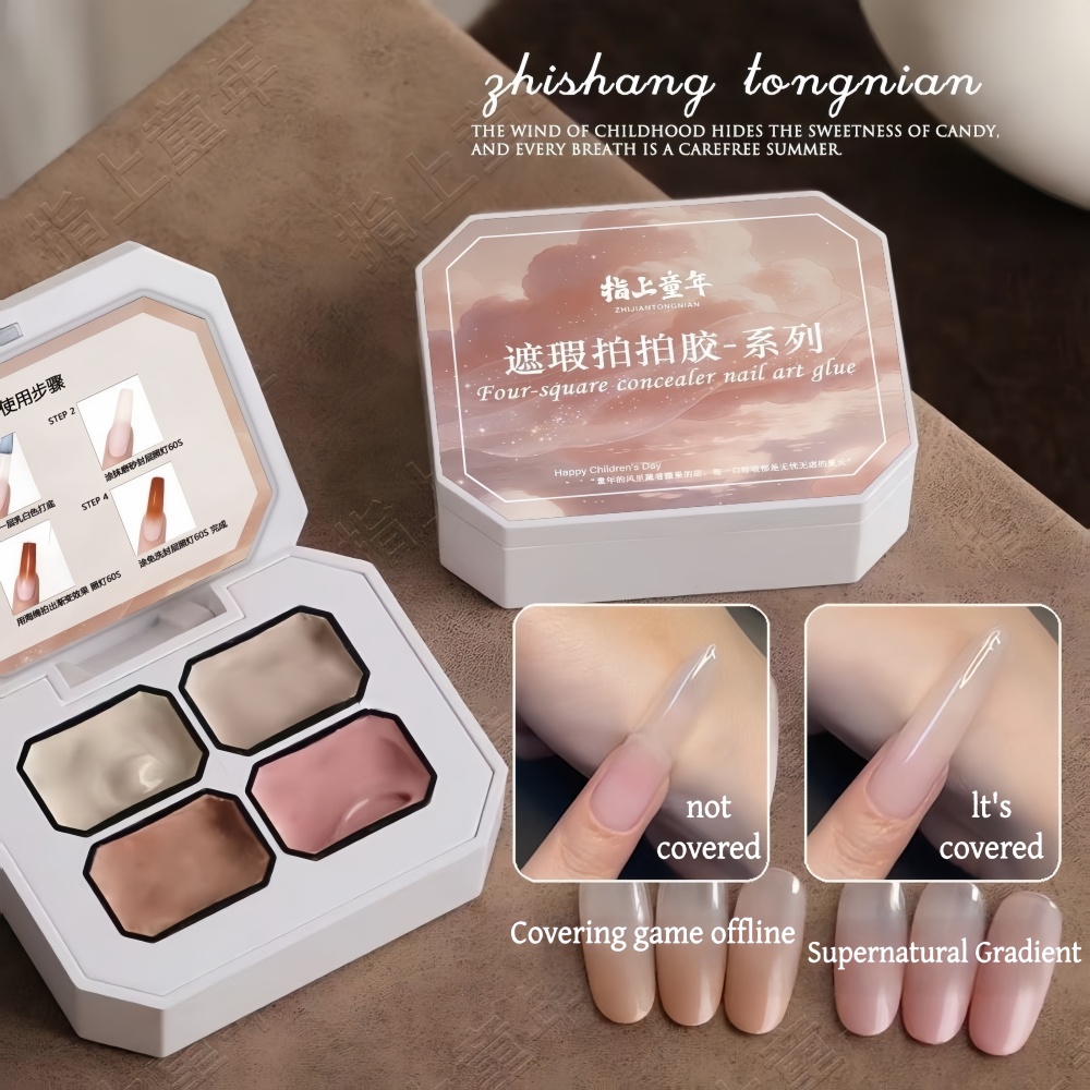 4色グラデーションピンク、ヌードペイントジェルネイルアート、 - Photography Design のレビューと価格