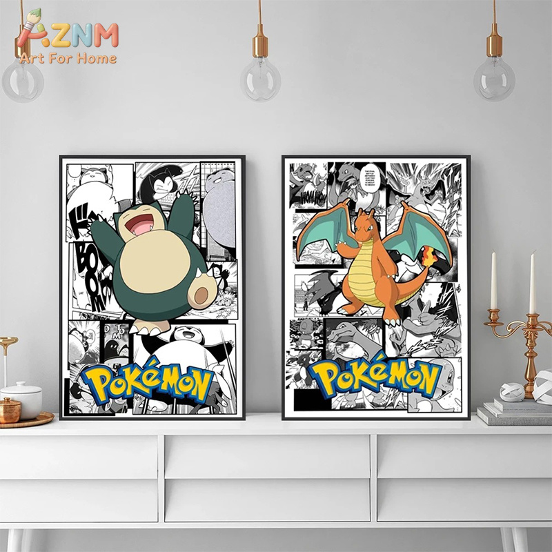 AZNM ポケモン リザードン ピカチュウ カビゴン マンガ - Photography Anime のレビューと価格