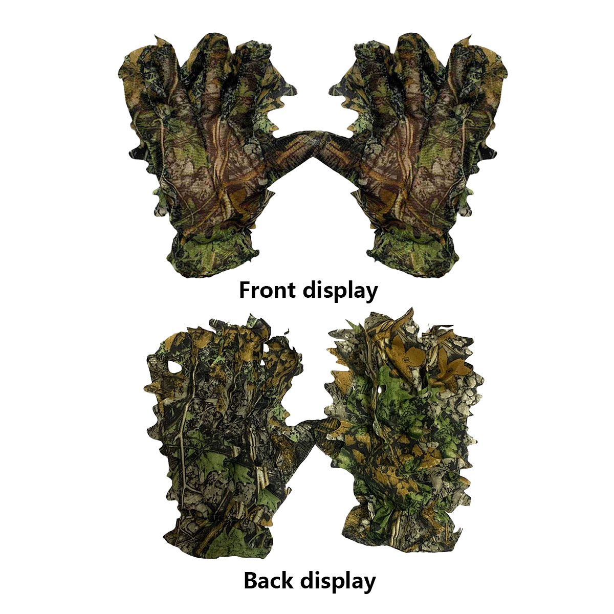 3D 迷彩葉狩猟用手袋卑劣な快適な滑り止め葉手袋狩猟撮影屋外 - Photography Training のレビューと価格