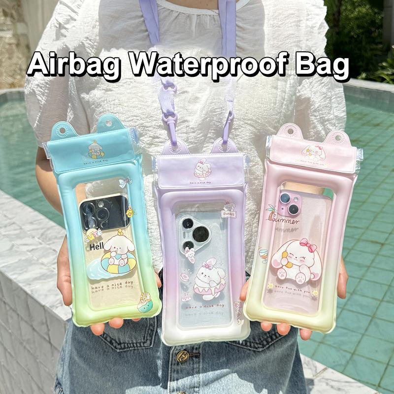 ユニバーサル漫画防水電話ケースポーチ、エアクッションフローテ - Photography Design のレビューと価格
